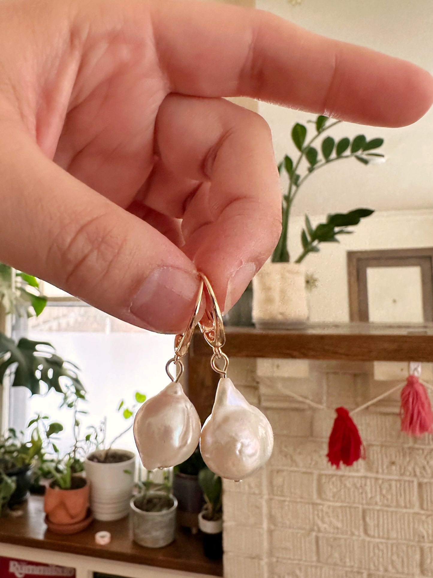 Chunky Pearl Earrings