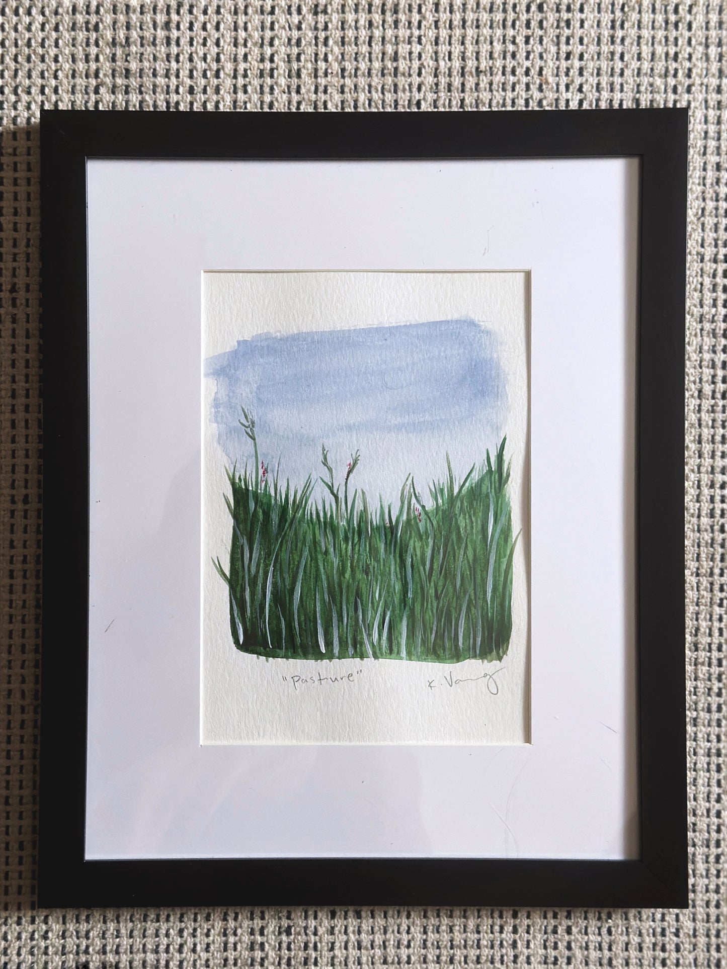 Pasture Framed Painting