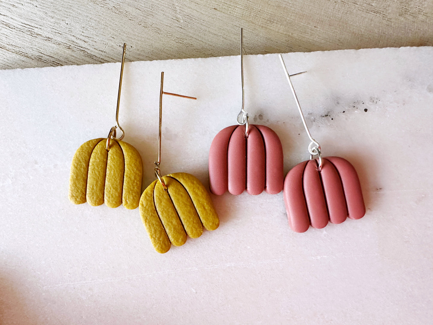 Ochre Upside Down Tulip Earring