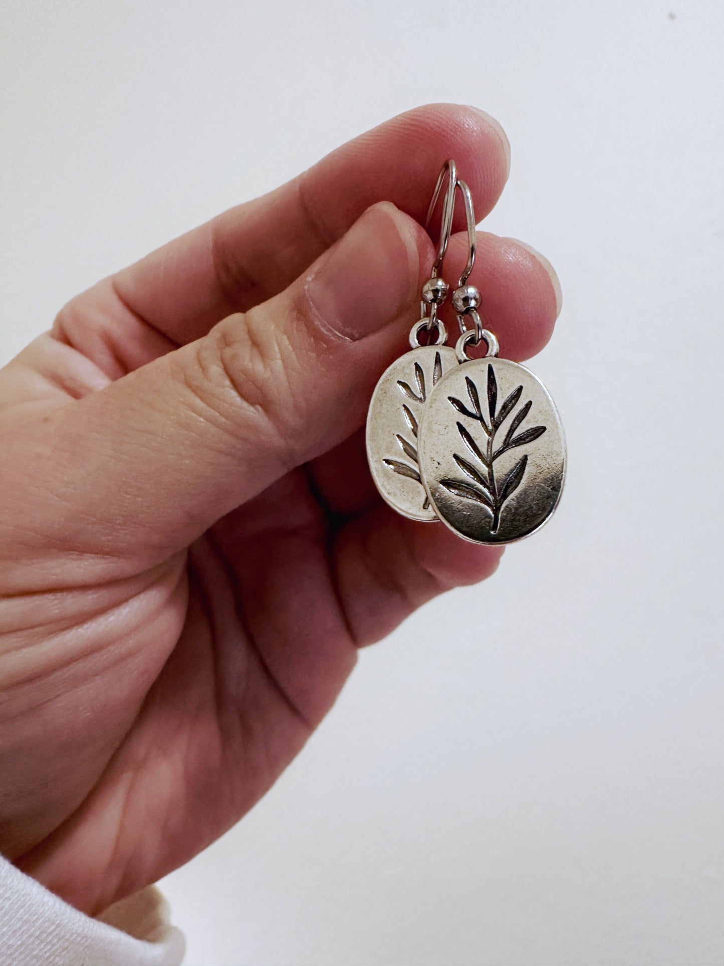 Silver Leaf Earring