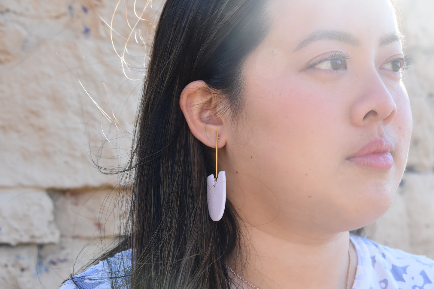 Crème Drop Earring
