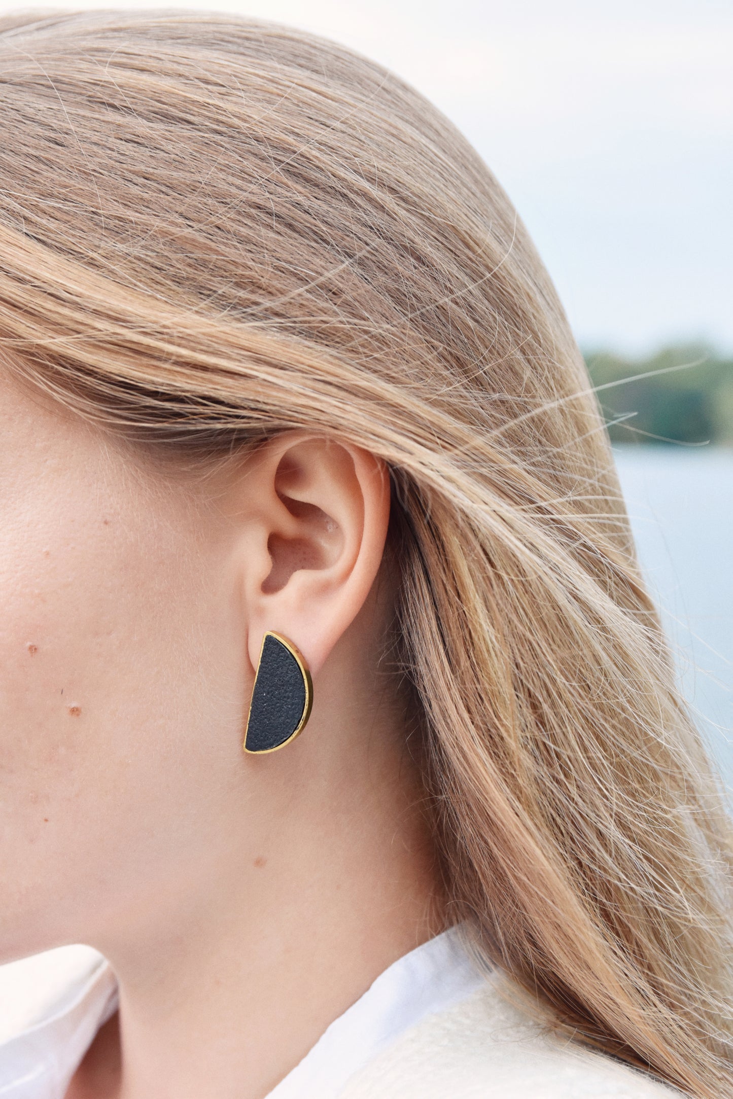 Em Half Moon Earring