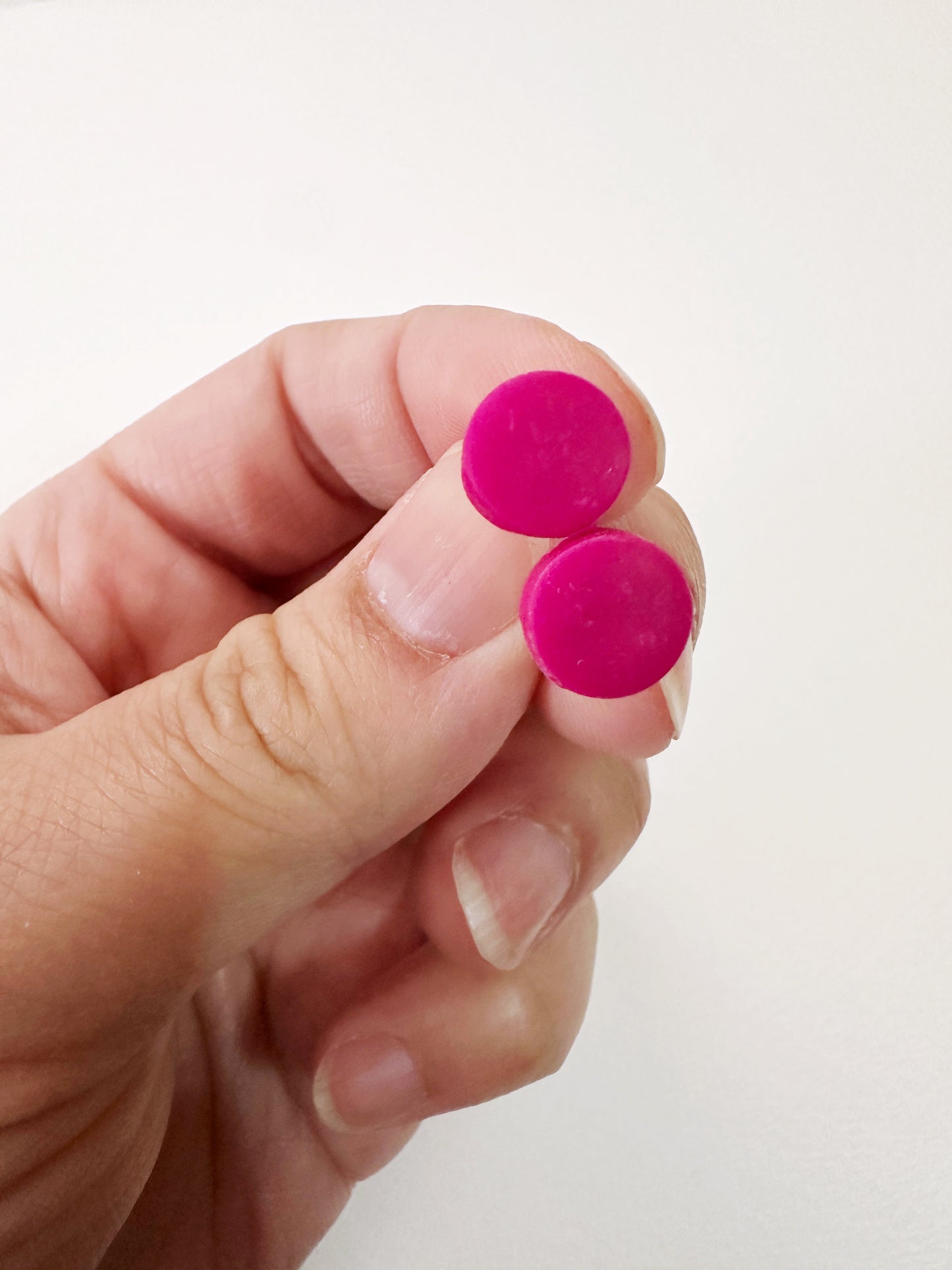 Magenta around Stud Earring