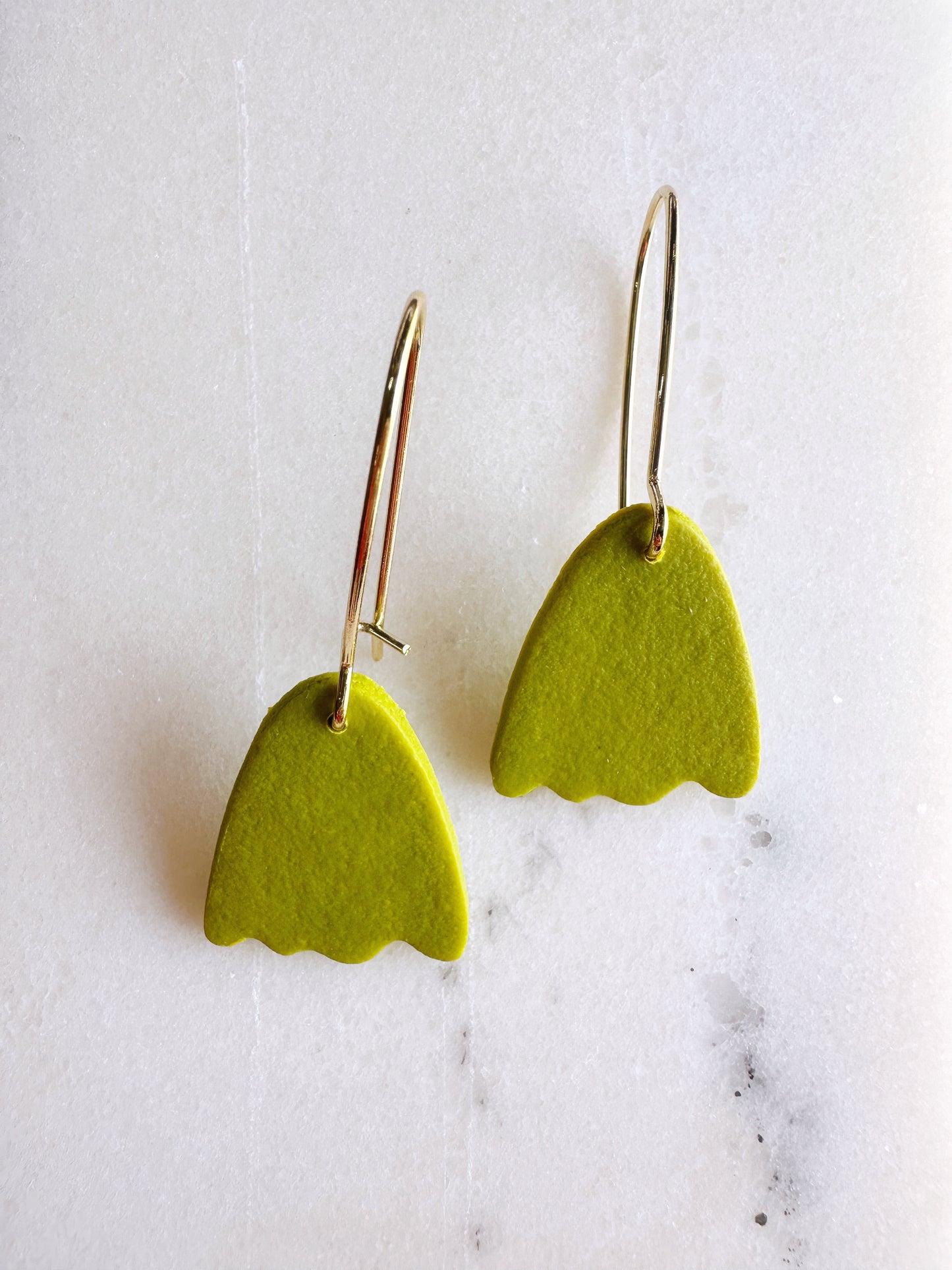 Chartreuse Tulip Earring