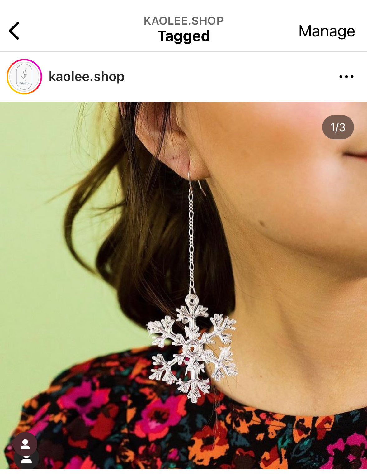 Resin Snowflake Earrings