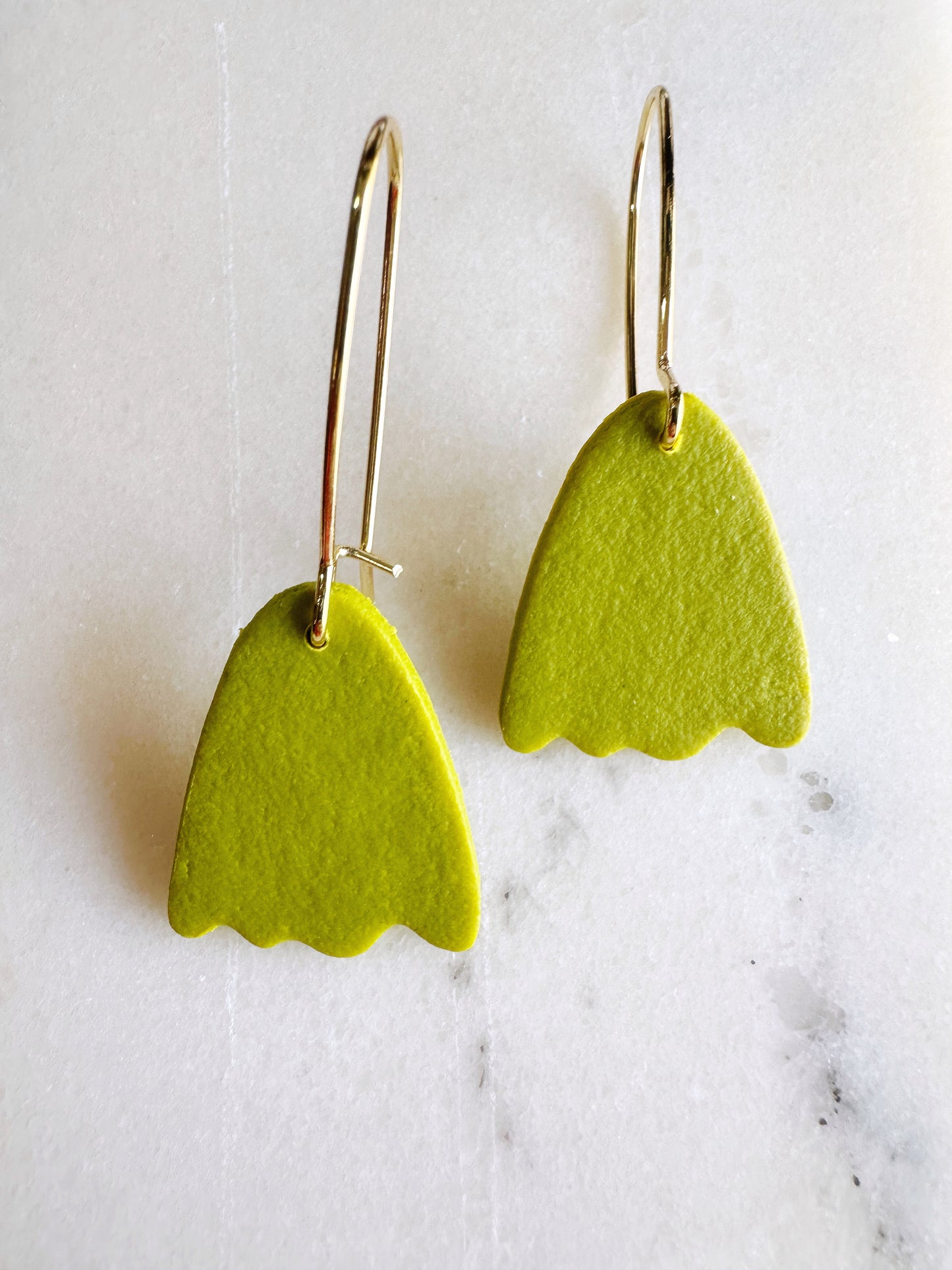 Chartreuse Tulip Earring