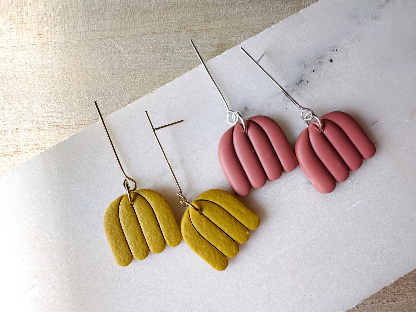 Ochre Upside Down Tulip Earring