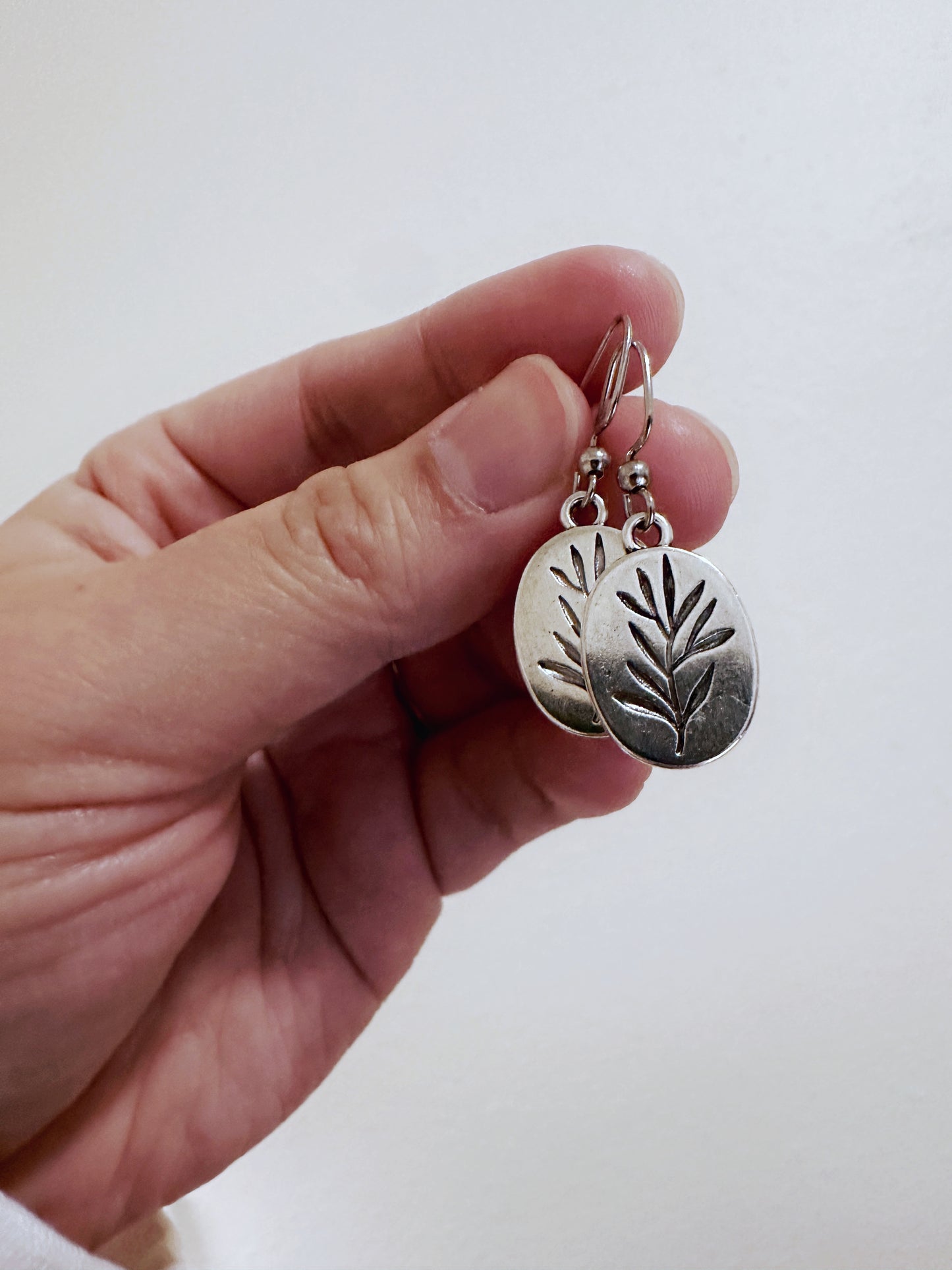 Silver Leaf Earring