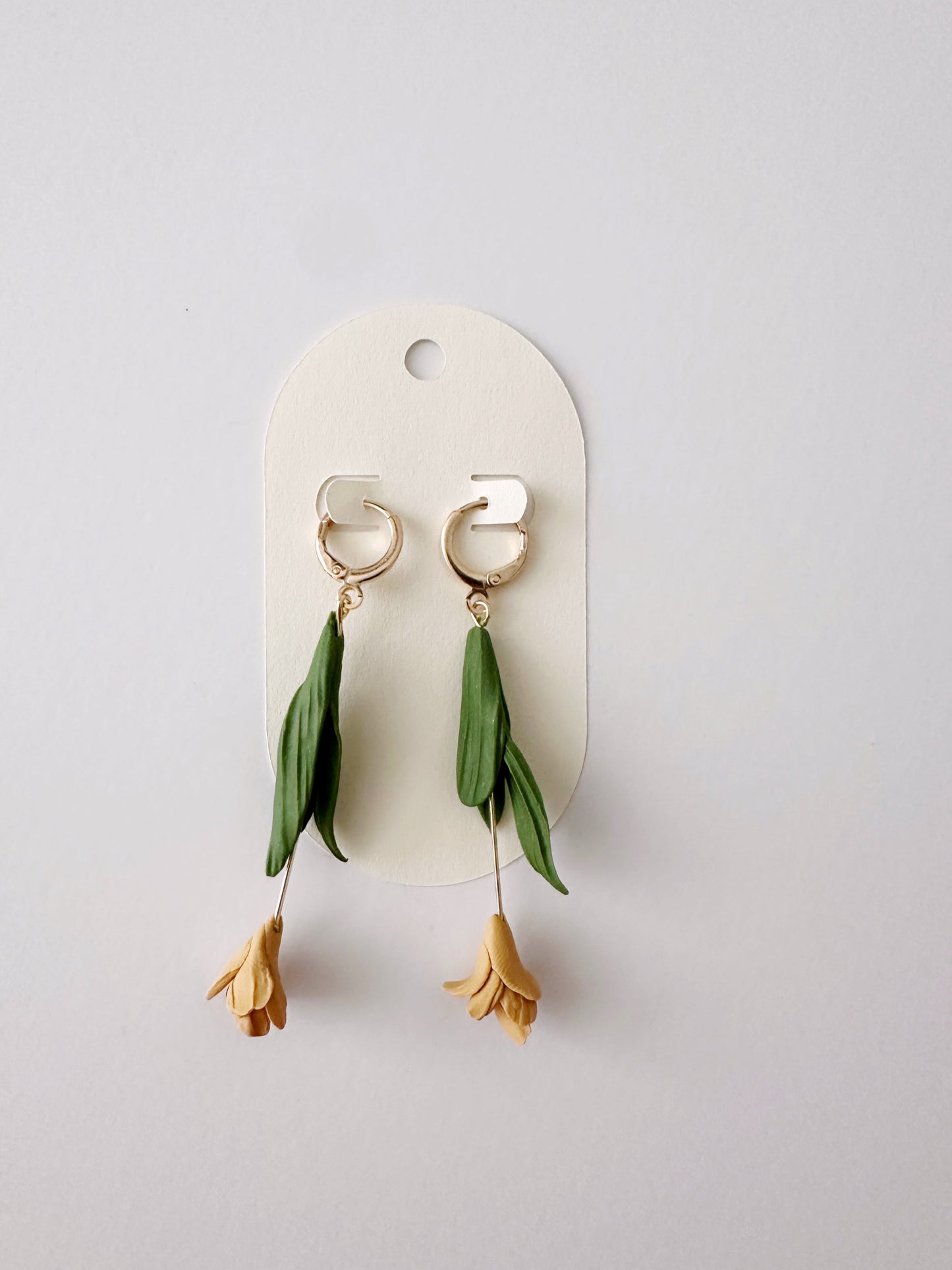 Dandelion Yellow Flower Earring