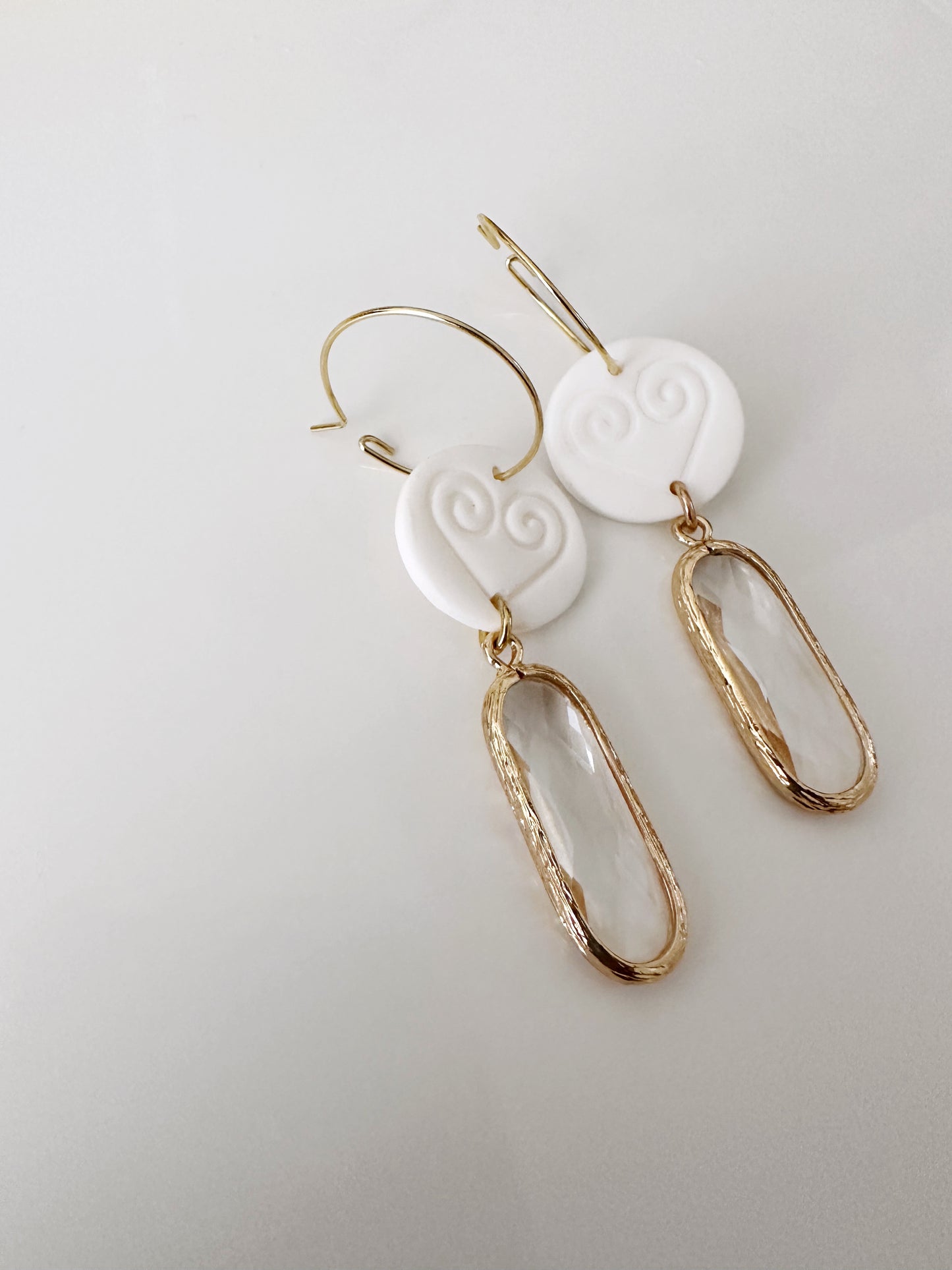 Hearts Drop Earring