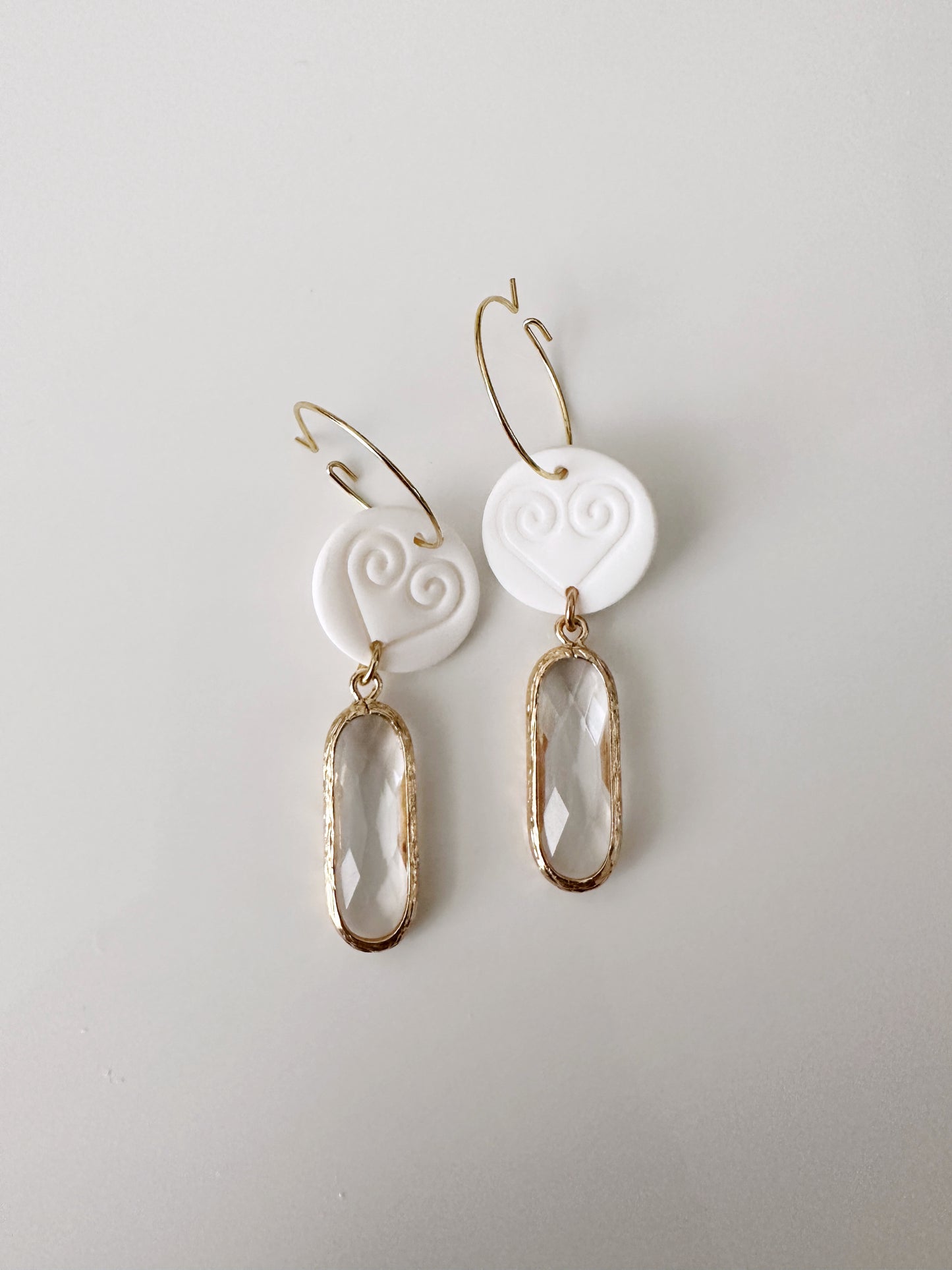 Hearts Drop Earring