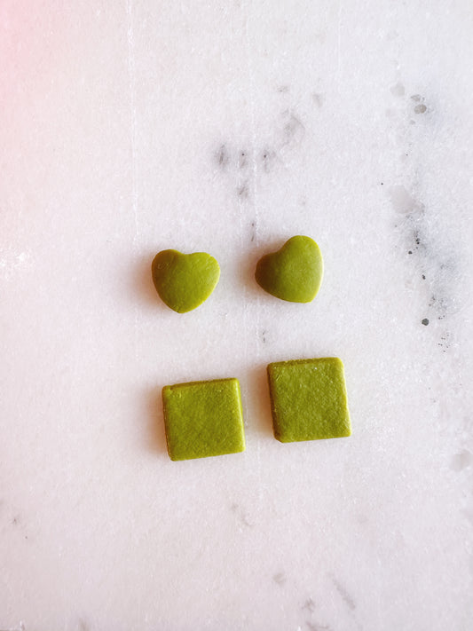 Chartreuse Simple Studs