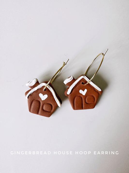 Gingerbread House Earring