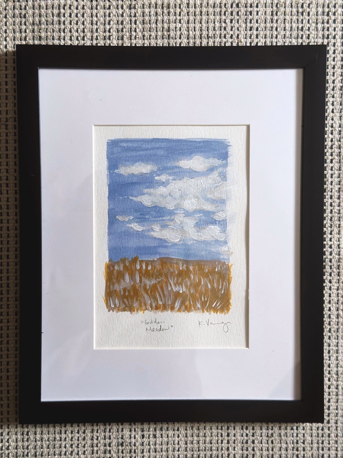 Golden Meadow Framed Painting
