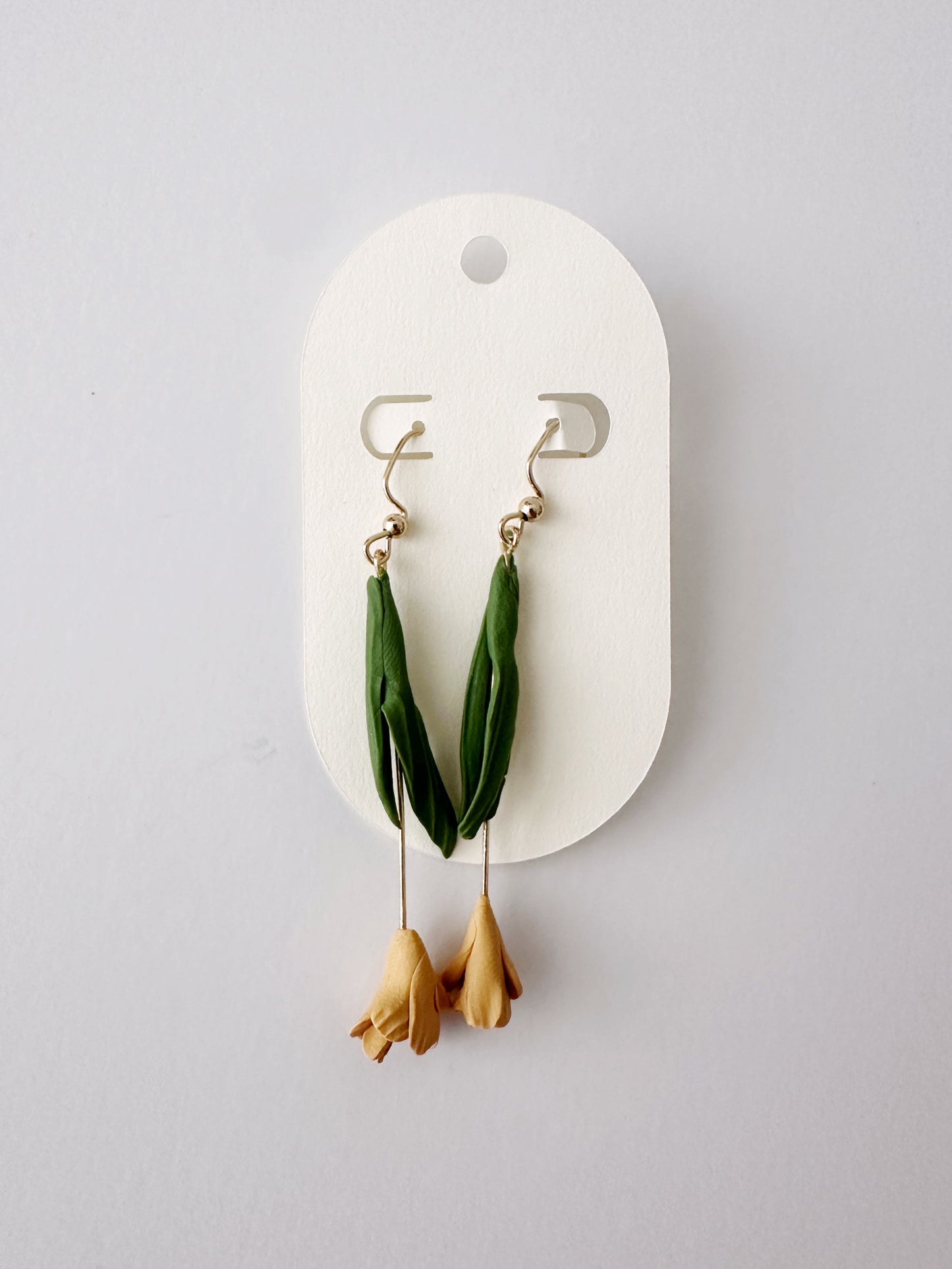 Dandelion Yellow Flower Earring