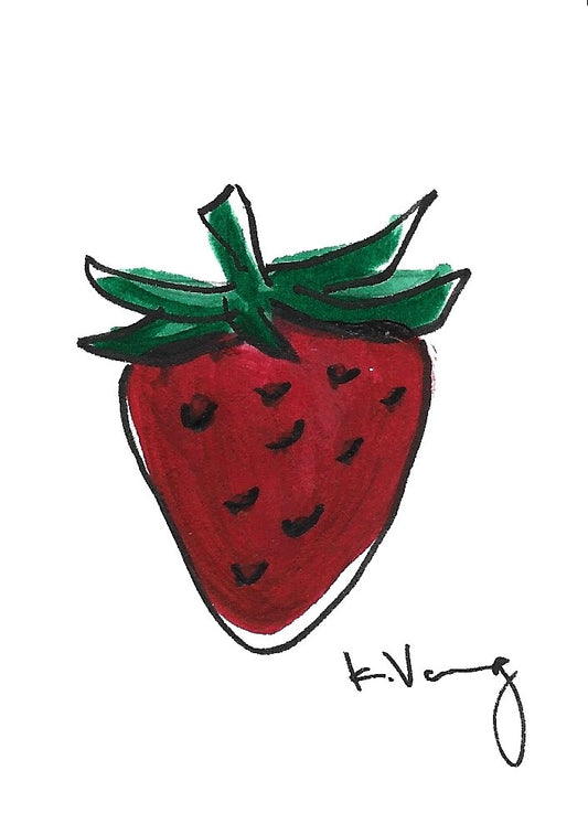 Mini Strawberry Painting